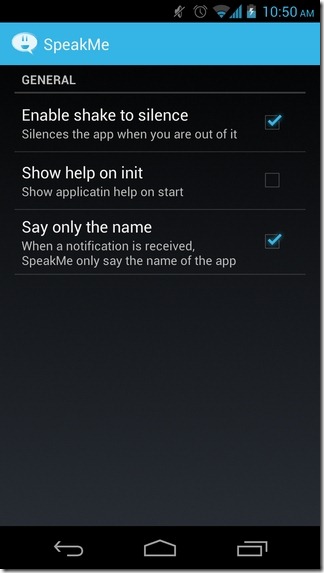 SpeakMe-Android-Settings