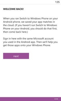 Перехід на Windows Phone WP Ласкаво просимо