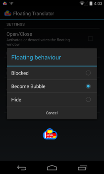 Flytande Translator_Behavior Flytande Translator_Behavior