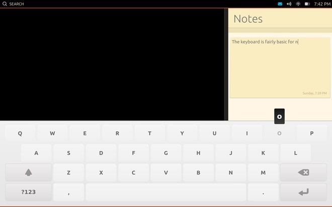 Ubuntu Touch Developer Preview Tablet Keyboard