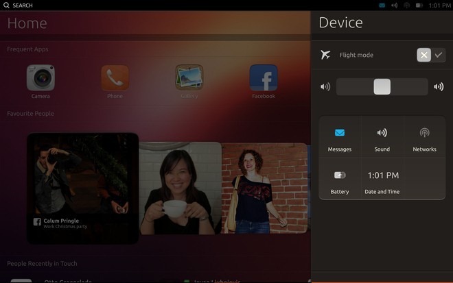 Сповіщення планшетного ПК попереднього перегляду Ubuntu Touch Developer