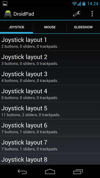 DroidPad joystick DroidPad joystick