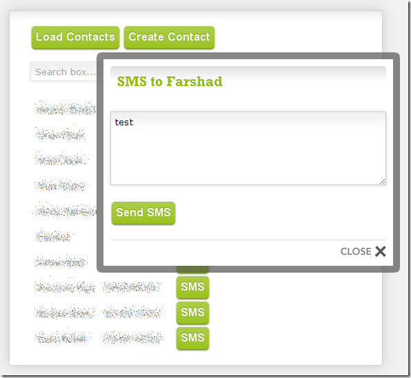 Sms-uri Android Push Contacts