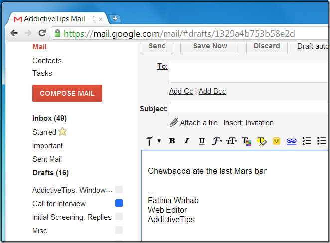 ezAutoCorrect per GMail corretto