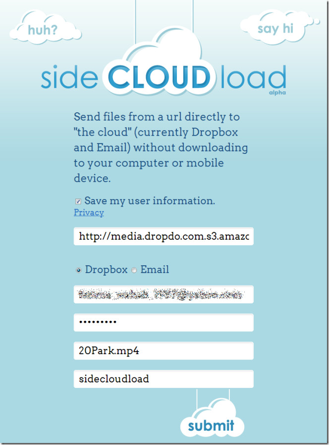 sideCLOUDload sideCLOUDload