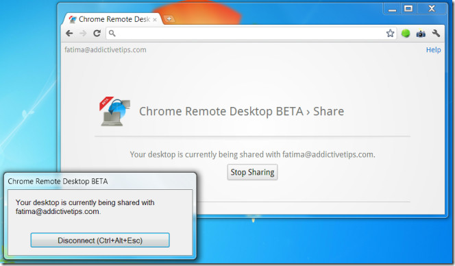 Połączenie BETA Chrome Remote Desktop