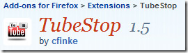 „TubeStop“ priedai „Firefox“