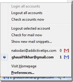 meniul contextual addon gmail firefox