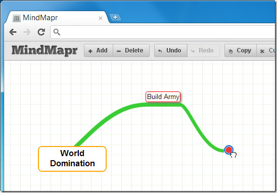 MindMapr ajouter des idées