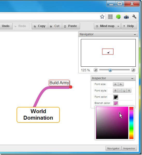 Navigation MindMapr