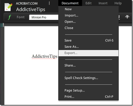 Adobe Acrobat Buzzword