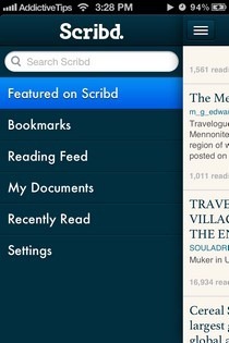 Menu Scribd