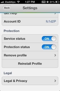 Onavo Protect iOS-Einstellungen Onavo Protect iOS-Einstellungen