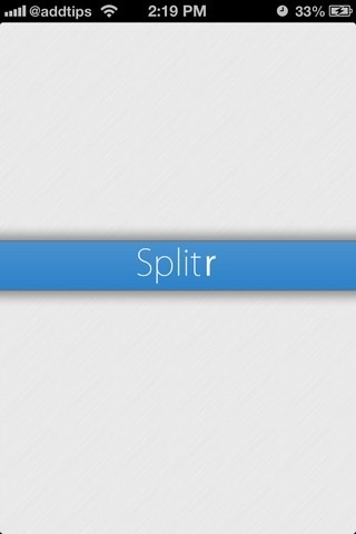 Splitr iOS Splitr iOS