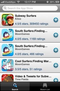 Apps Notifier iOS-Suche Apps Notifier iOS-Suche