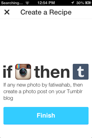 IFTTT fügte Rezept hinzu