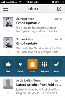 Boxer iOS Posteingang Boxer iOS Posteingang