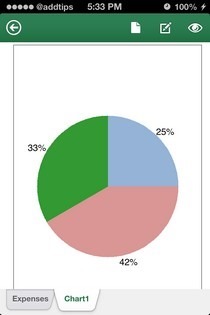 Office Mobile iOS Excel-Diagramm Office Mobile iOS Excel-Diagramm