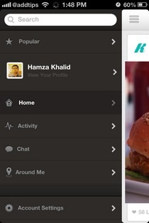 KeWe iOS Menü KeWe iOS Menü