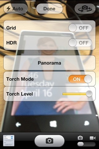 กล้อง PhotoTorch iOS