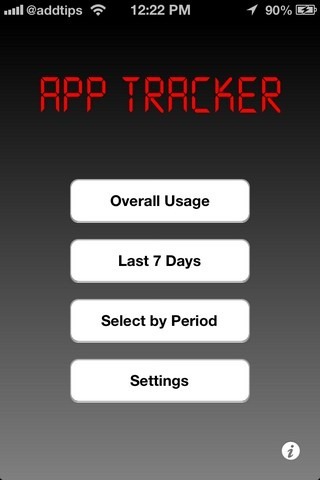 App Tracker iOS Početna