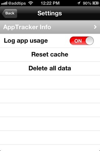 Setări iOS Tracker App