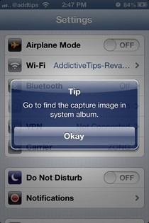 Capture Vis iOS ferdig