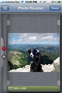 Fotoattēlu Resizer iOS rediģēšana