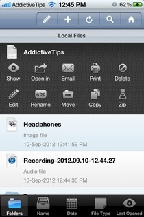 FileApp Pro iOSファイルオプション FileApp Pro iOSファイルオプション