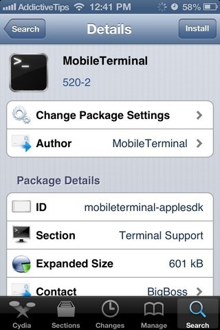 Mobilterminal iOS 6