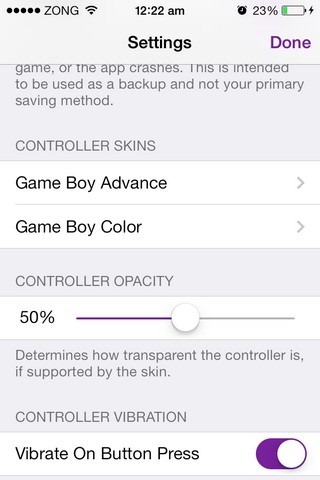 Gba4ios 2 0がipadサポート コントローラースキン Dropbox同期 Ios 7の新しいuiを提供