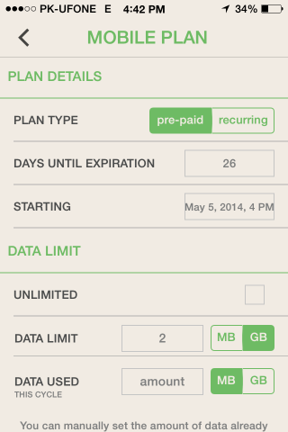 data plan