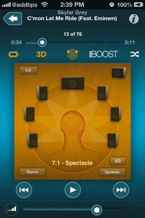 Spettacolo iOS Audio-3D Player 7.1