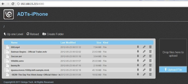 GPlayer Wi-Fi Sharing GPlayer Wi-Fi Sharing