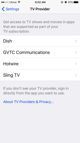 ספק ios-select-tv