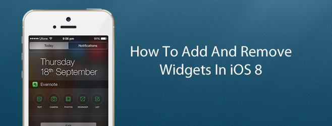 Como adicionar e remover widgets no iOS-8