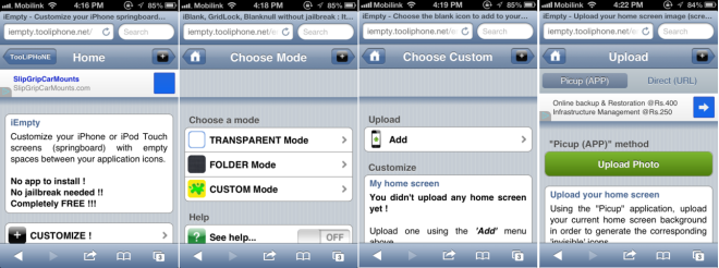 Hinzufügen von leeren (fast) transparenten Symbolen zum iOS-Startbildschirm ohne Jailbreak Hinzufügen von leeren (fast) transparenten Symbolen zum iOS-Startbildschirm ohne Jailbreak