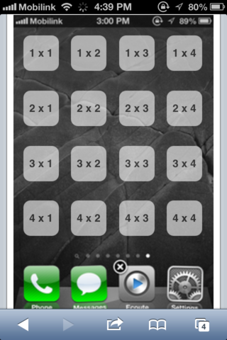 Hinzufügen von leeren (fast) transparenten Symbolen zum iOS-Startbildschirm ohne Jailbreak Hinzufügen von leeren (fast) transparenten Symbolen zum iOS-Startbildschirm ohne Jailbreak