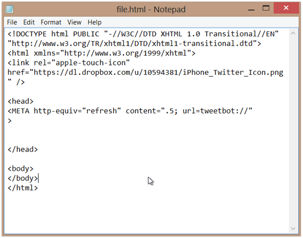 file.html - Notepad