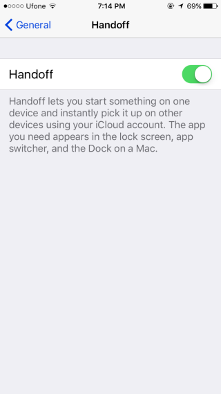 IOS Handoff