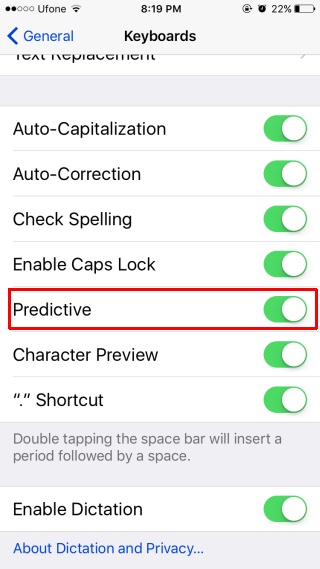 predictive-text-ios