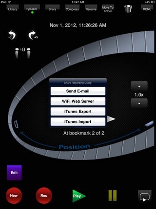 HT Recorder iPad Share