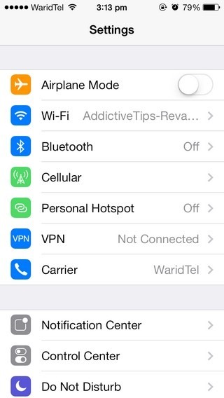 Einstellungen iOS 7 Einstellungen iOS 7
