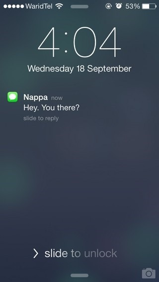 iOS 7 Sperrbildschirm iOS 7 Sperrbildschirm