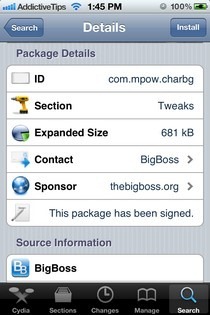 „ChargingBackground Cydia“