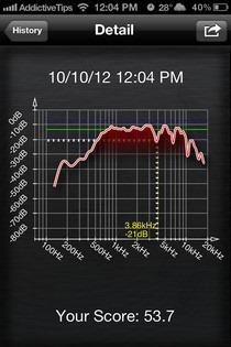 Résultat iOS de SpeakerTweaker