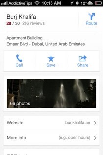 Google Maps iOS 6 Info