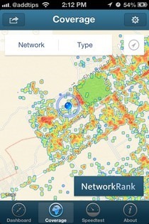 OpenSignal خريطة iOS