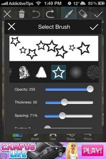 PicsArt iOS Brush