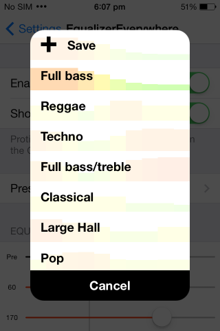 Equalizer Overal aangepast